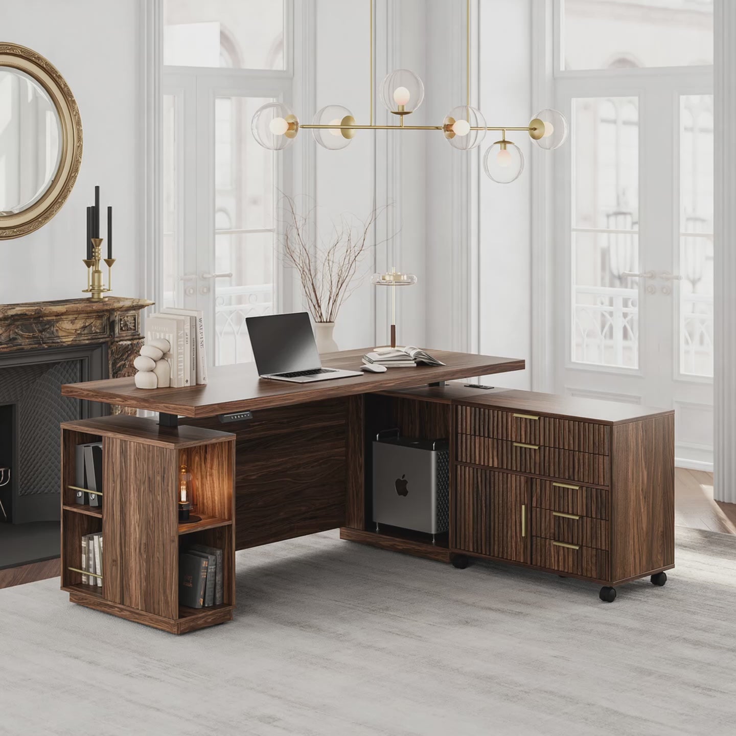 Load video: 70" Premium Arundel Standing Desk