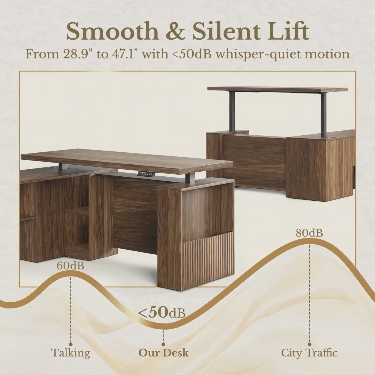 63" Premium Topaz Standing Desk