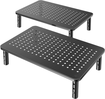 Height Adjustable Monitor Stand (Two-Pack)