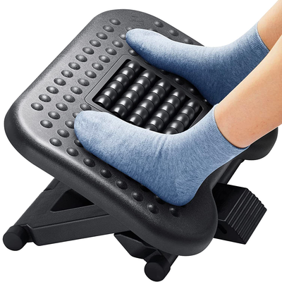 Footrest Under Desk  With  Massage Texture And Roller